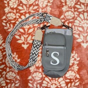 Gray Crossbody Cup Holder